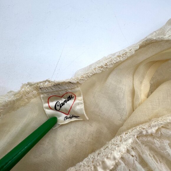 Candi California Vintage Lace Victorian Style Womens Top - Picture 5 of 6